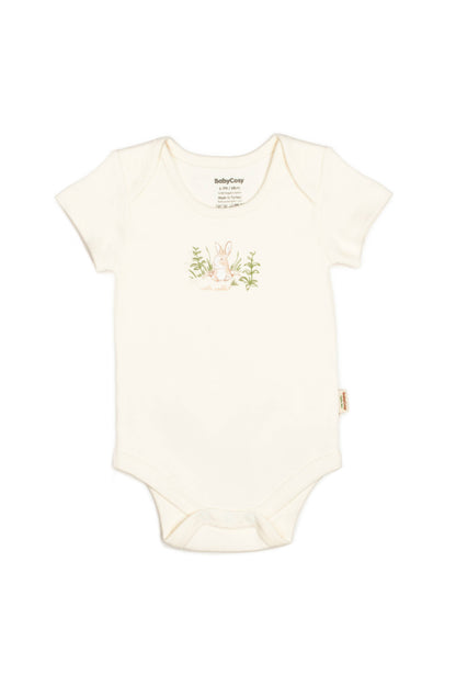 Ecru Bunny Bodysuit 100% Organic Cotton | Honey and Hive