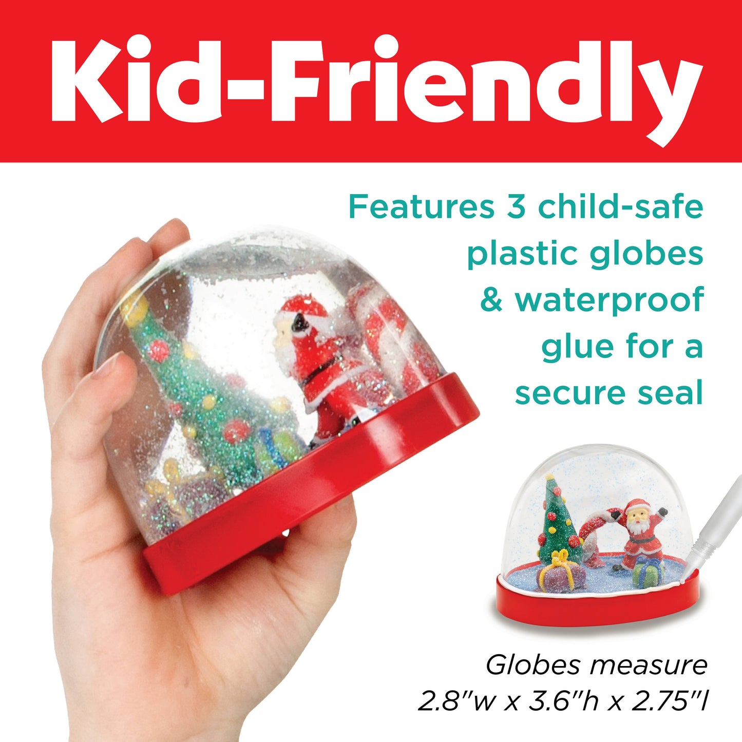 Make Your Own Holiday Snow Globes Craft Kit | Faber-Castell