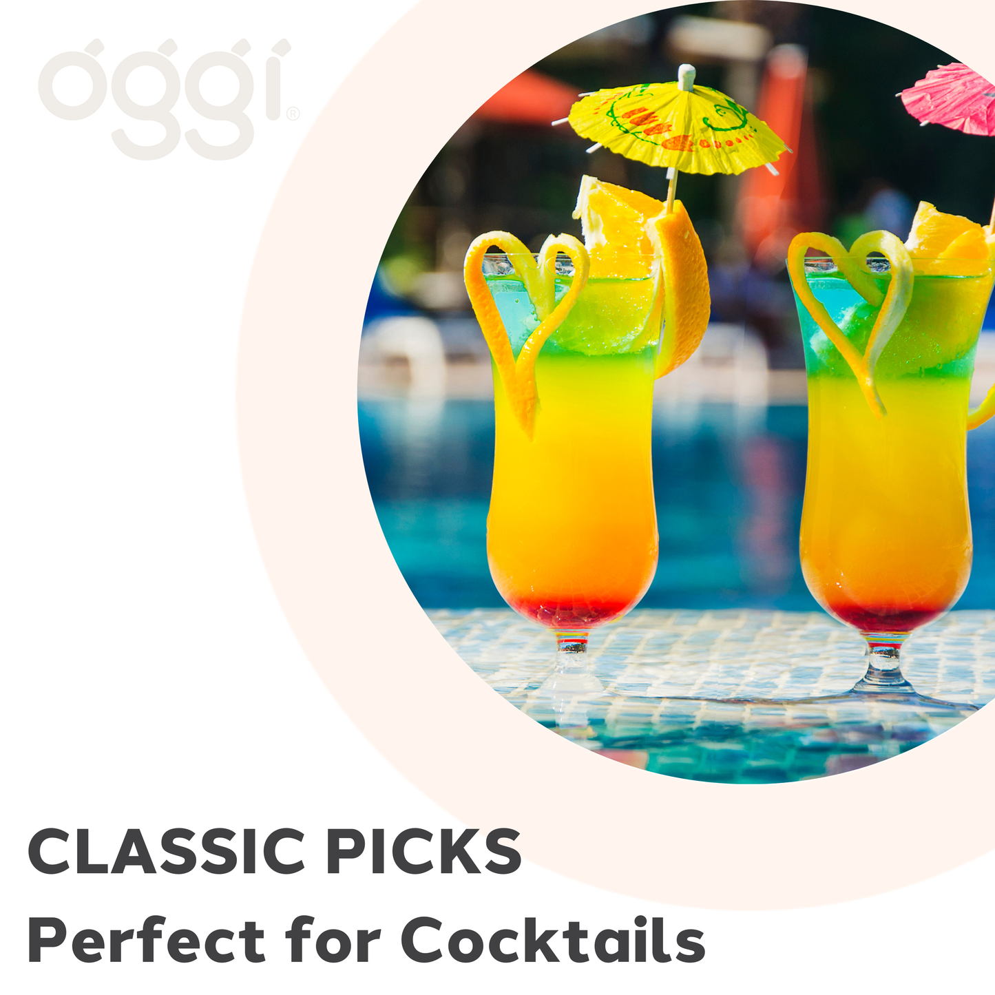 Umbrella Cocktail Picks - 4" (20 pc ) | Oggi