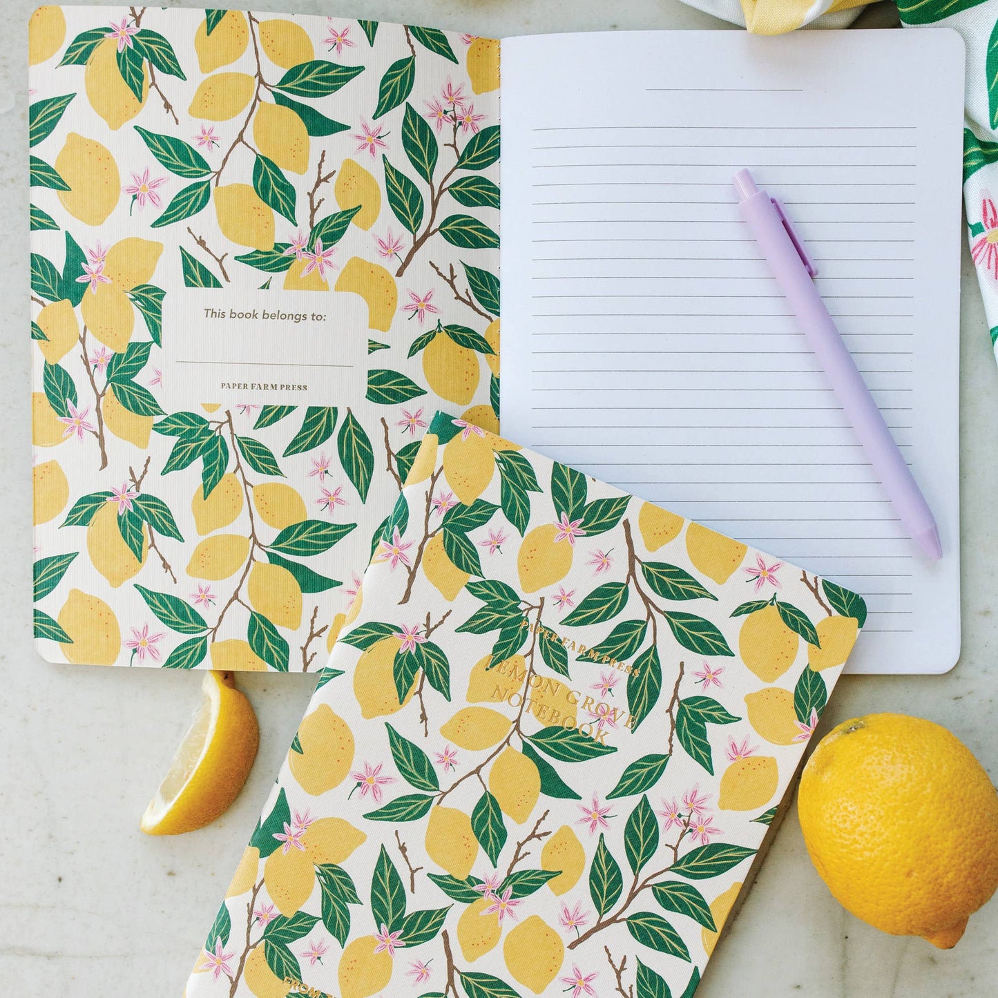 Lemon Grove Stitched Notebook | Paper Farm Press