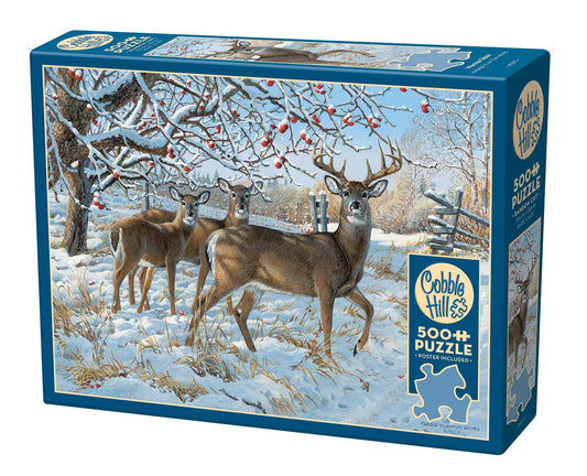 Winter Deer - 500pc Puzzle | Cobble Hill Puzzles