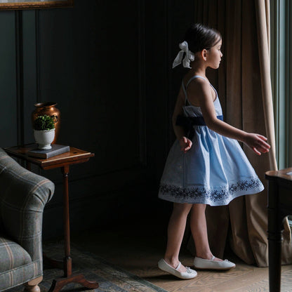 Blue Seersucker Organic Sundress | Hope and Henry