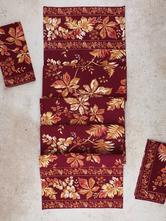 Wine Adirondack Table Runner | April Cornell