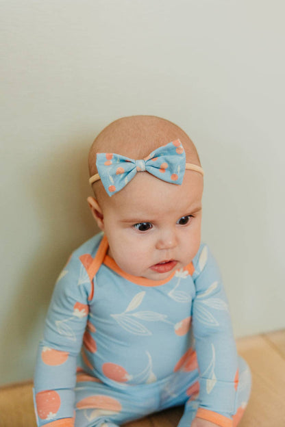 Clementine Bowtie Baby Bow | Copper Pearl