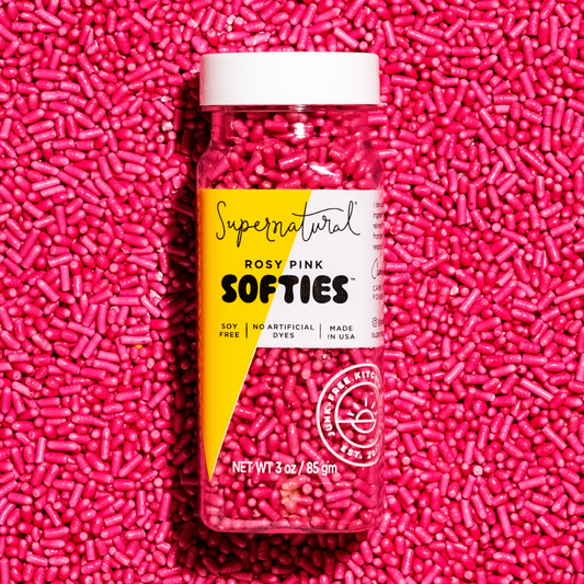 Dye-Free Rosy Pink Softie Sprinkles | Supernatural