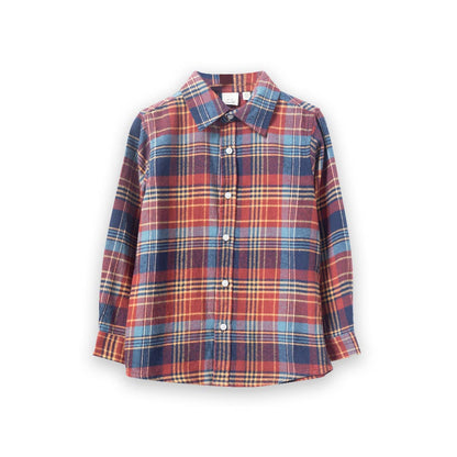 Collar Shirt - Rust Plaid | Beet World