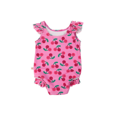 Cherry Ruffled Swimsuit | ZOOCCHINI