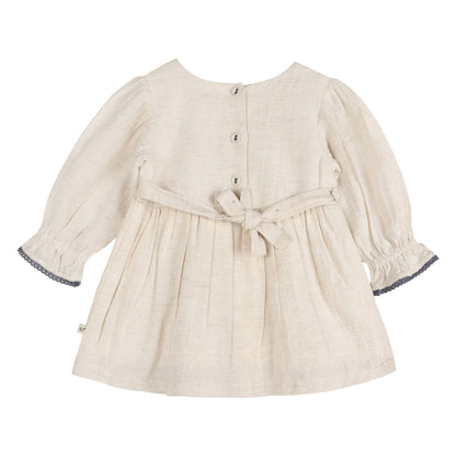 Eileen Embroidered Floral Dress & Bloomer Set | Viverano Organics