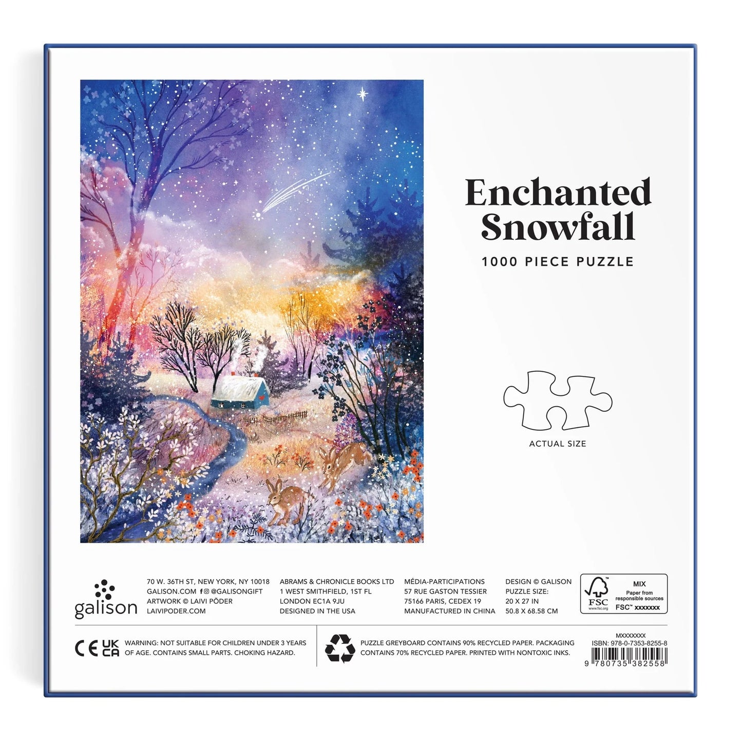 Enchanted Snowfall Puzzle (1000 Piece) | Galison