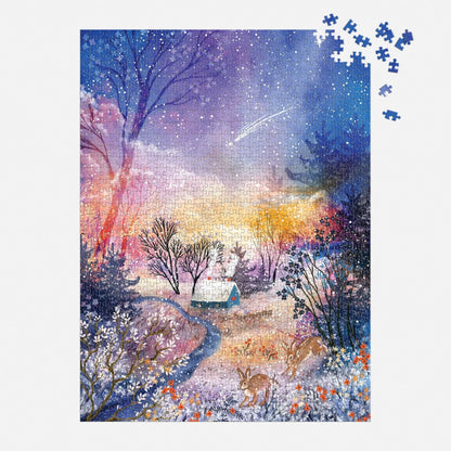 Enchanted Snowfall Puzzle (1000 Piece) | Galison