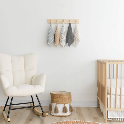 Ezra Woodland Animal 5-pc. Wash Cloth Set | Crane Baby