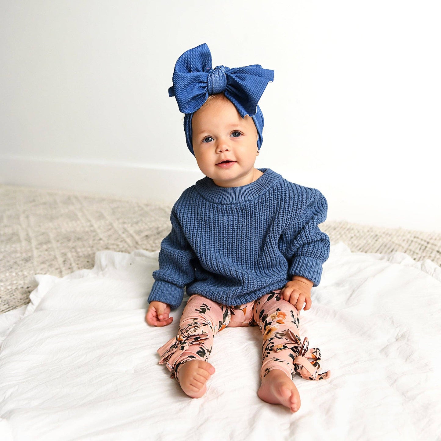 Steel Blue Sweater | Gigi & Max