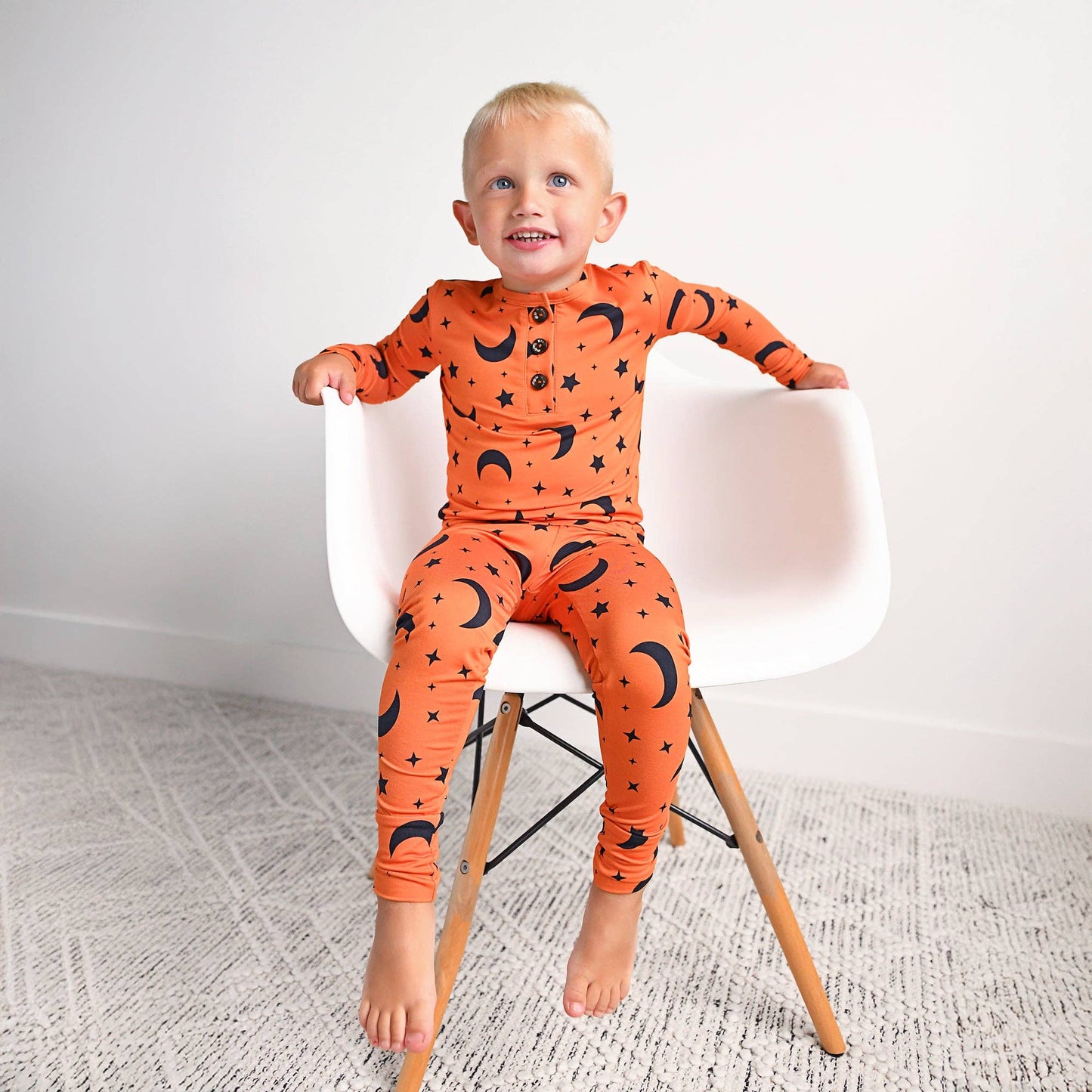 Blaise Orange Moon Lounge Set | Gigi & Max