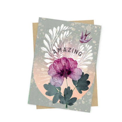 Mini Amazing Greeting Card | Papaya