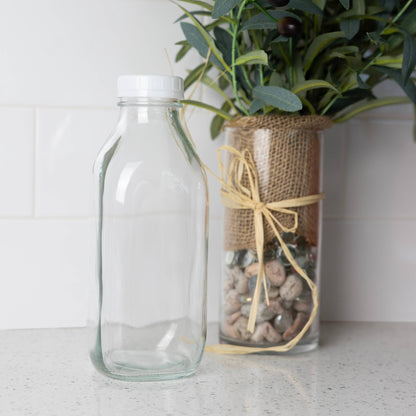 Glass Milk Bottle With Lid | Fox Run Brands