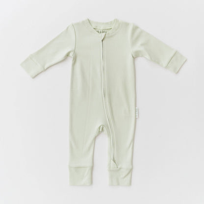 Leafy Green Cotton Romper | Kit & Petal