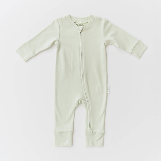 Leafy Green Cotton Romper | Kit & Petal
