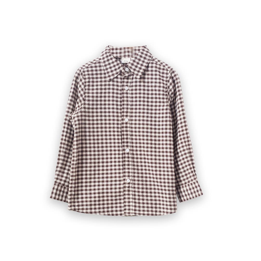 Collar Shirt - Walnut Check | Beet World