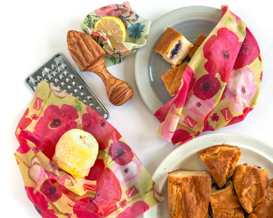 Z wraps (3-Pack: 1 Small & 2 Medium) Reusable Food Wraps | KAF Home