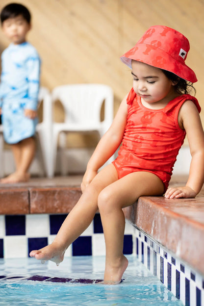 Lobster Tales Tie Swimsuit One-Piece | Monica & Andy