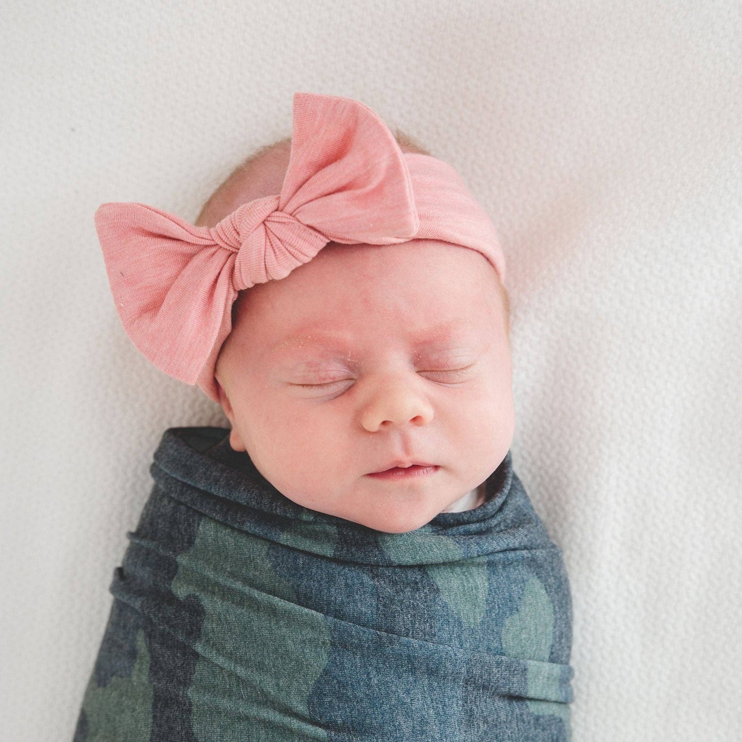 Darling Knit Headband Bow | Copper Pearl
