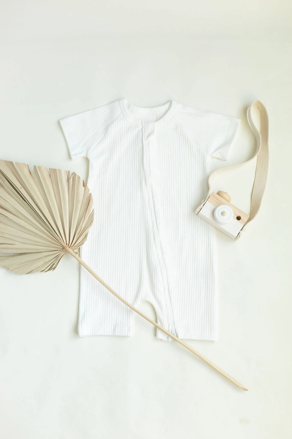 Baby Organic Ribbed Zipper Romper | Little Organic Co.