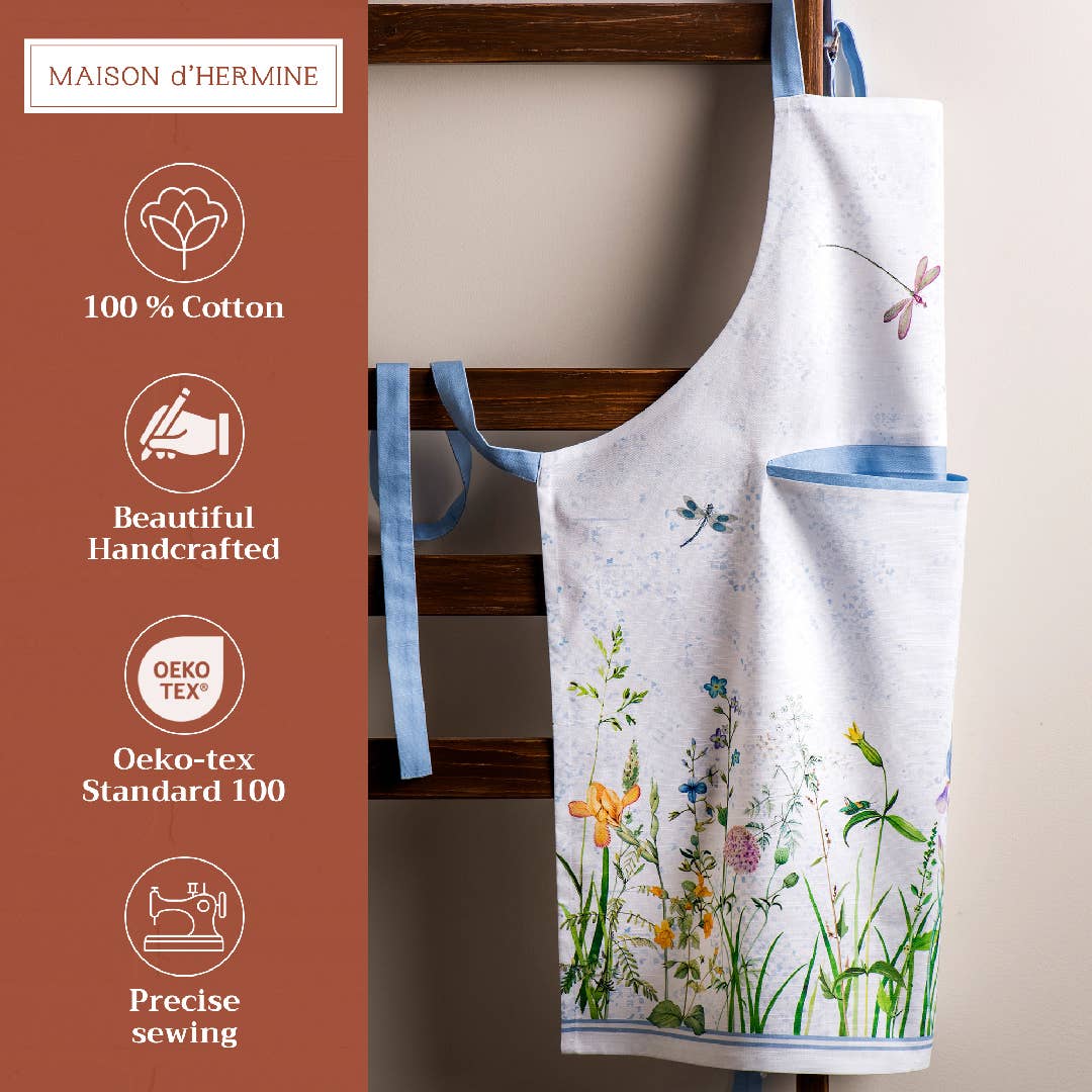 Fleurs De Mai Apron | Maison d'Hermine