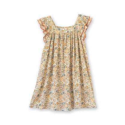 Everly Dress - Cottonfield Floral | Beet World