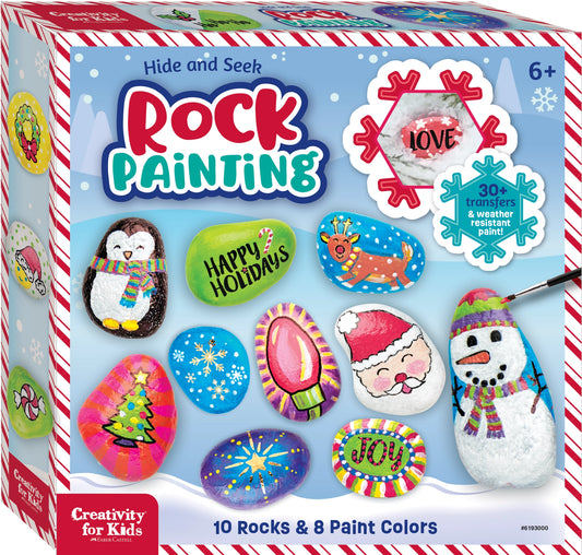 Holiday Hide & Seek Rock Painting Craft Kit | Faber-Castell