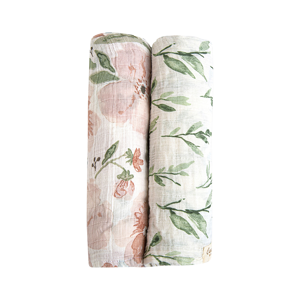 Parker 2-Pc. Swaddle Wraps | Crane Baby