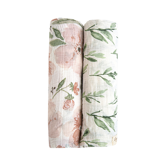 Parker 2-Pc. Swaddle Wraps | Crane Baby