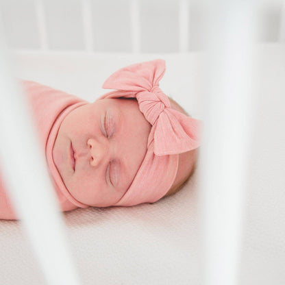 Darling Knit Headband Bow | Copper Pearl