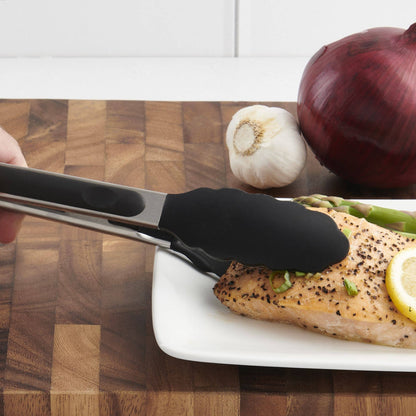 9" Cutlery-Pro Silicone Tongs | HIC Kitchen