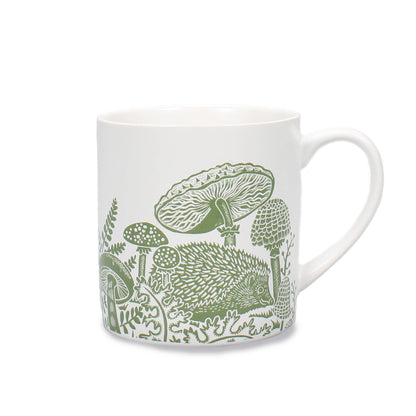 Ceramic Mug Woodland Mushroom & Hedgehog | Half Moon Bay Design