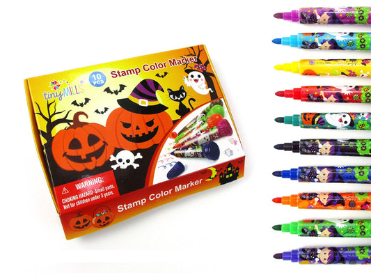 Halloween Stamp Marker Set - Set of 10 | Tiny Mills