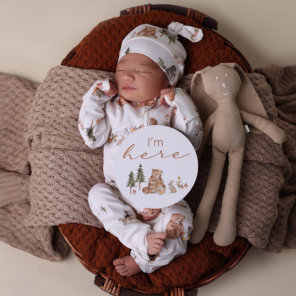 Bears Organic Convertible Romper | Snuggle Hunny