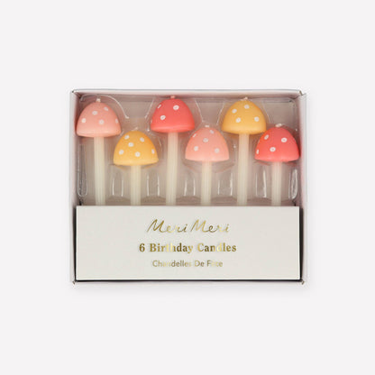 Mushroom Birthday Candles | Meri Meri