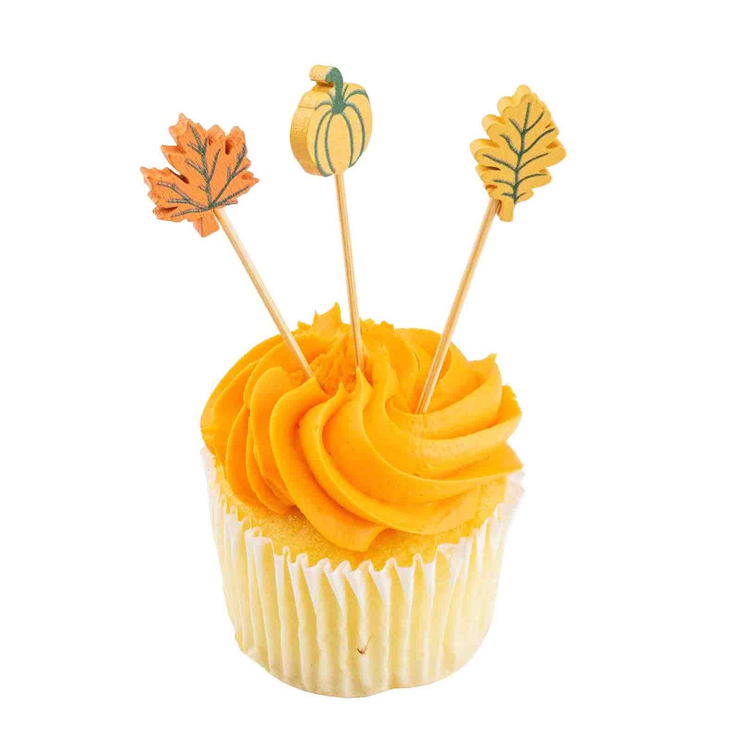 Leaves & Pumpkins Decorative Picks - 4.5" | TableCraft
