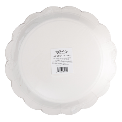 Blue Ditsy Floral Paper Plate | My Mind's Eye