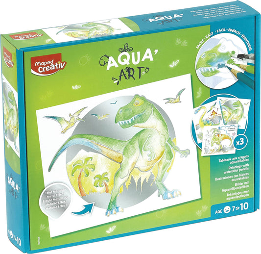 Creativ Aqua'Art Dinosaur Metallized Watercolor Kit | Janod