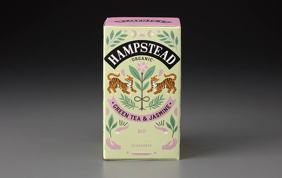 Organic Green Tea & Jasmine  (20 Teabags) | Hampstead Tea