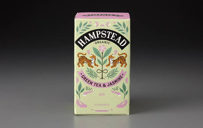 Organic Green Tea & Jasmine  (20 Teabags) | Hampstead Tea
