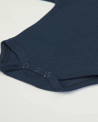Navy Long Sleeve Bodysuit | FS Baby
