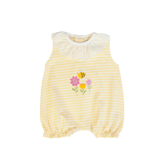 Yellow Bee Bubble Romper | FS Baby