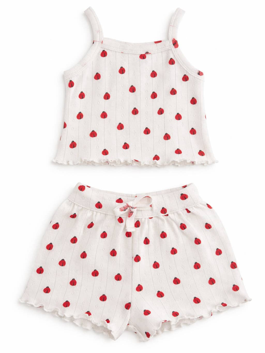 Ladybug Organic Pointelle Summer Set | Siix Collection