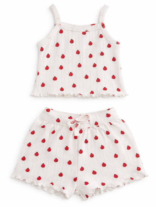 Ladybug Organic Pointelle Summer Set | Siix Collection