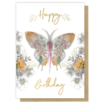 Paisley Butterfly Greeting Card | Papaya