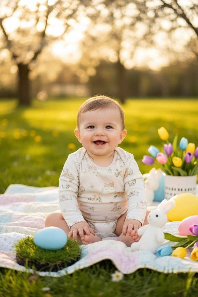 Bunny Long Sleeve Bodysuit | Honey and Hive