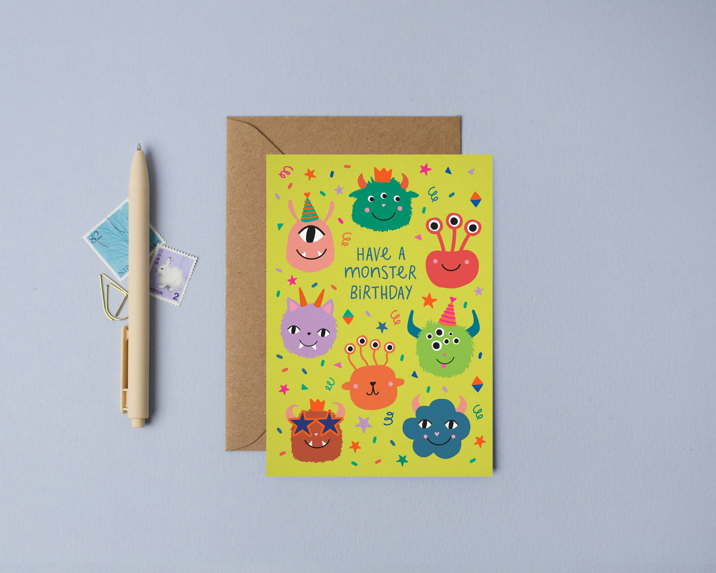 Party Monster Card | Birthday Card | Mifkins