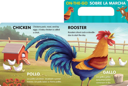 On-the-Go Farm Animals Bilingual Spanish | Gibbs Smith